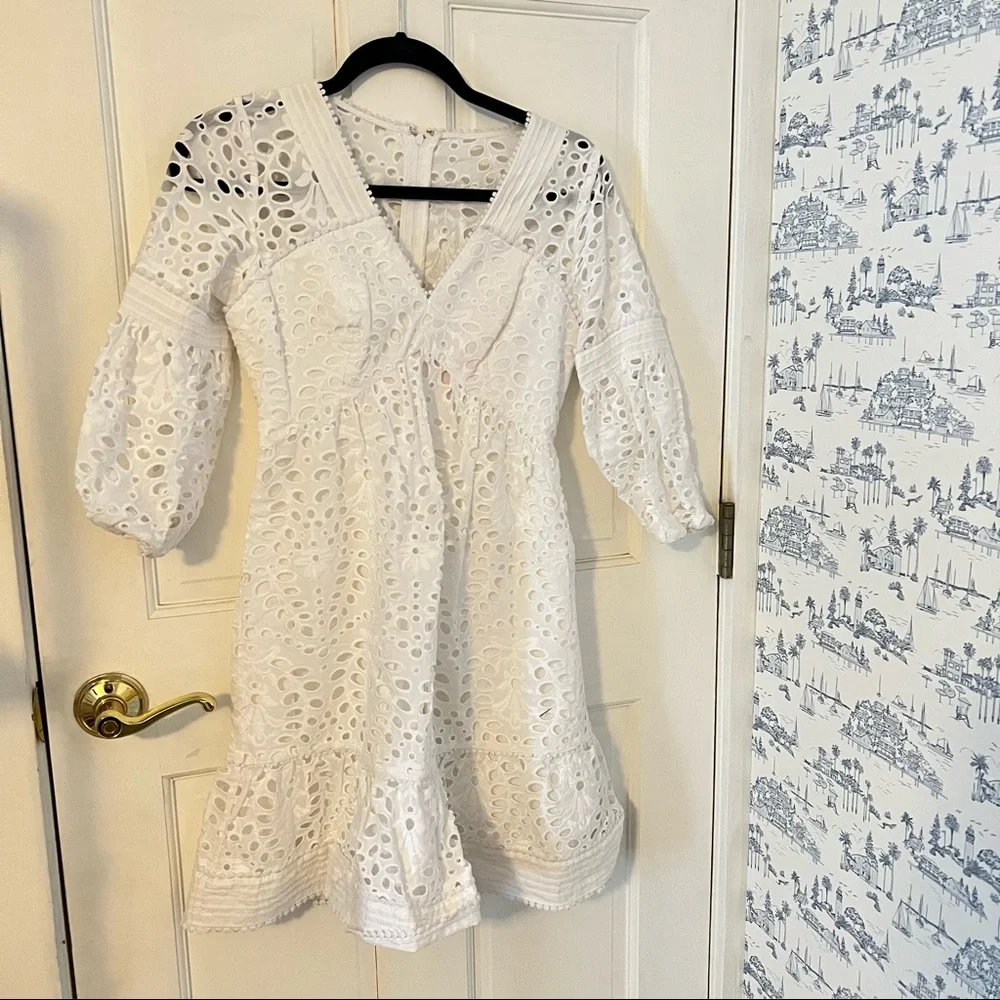 White Lilly Pulitzer Dress 00 - Picture 1 of 2
